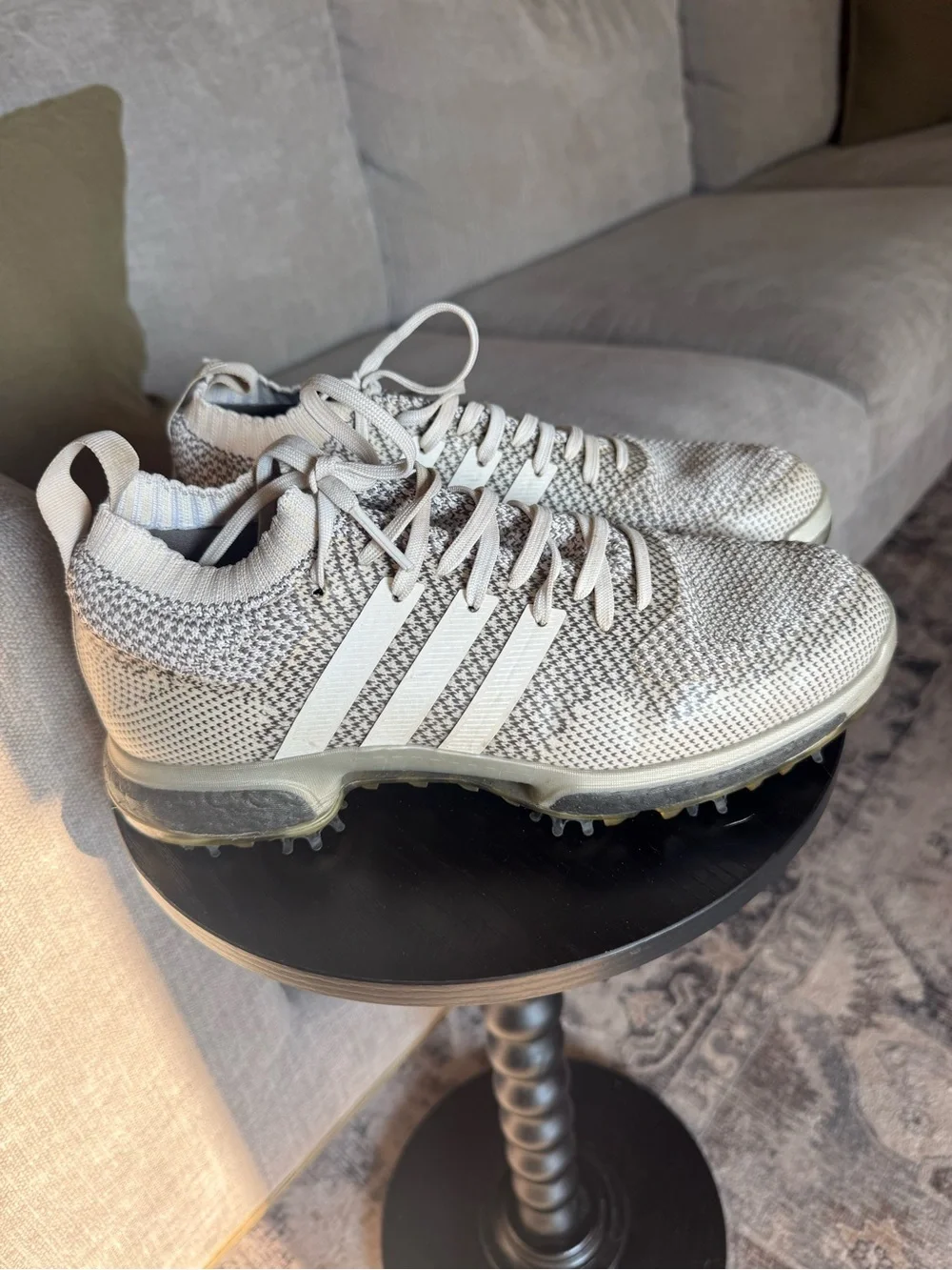 Adidas Tour 360 Boost Prime Knit Men’s Size 8 Gray Golf Shoes AC8527